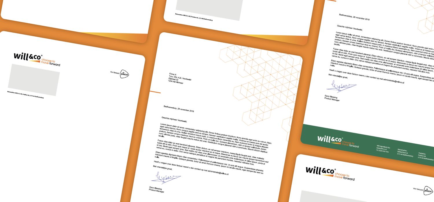 Will&Co mail template design