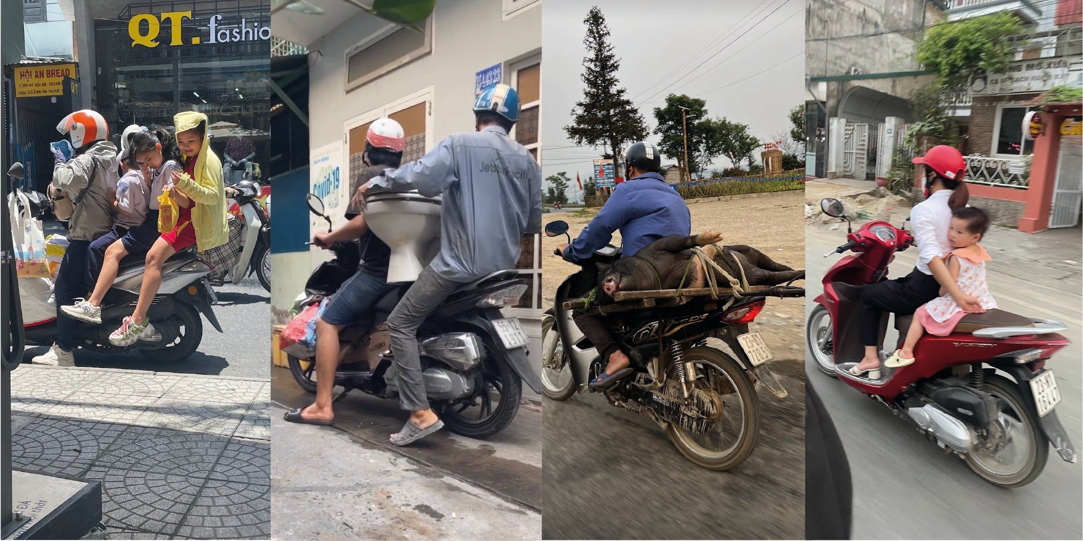 Vervoer op scooter