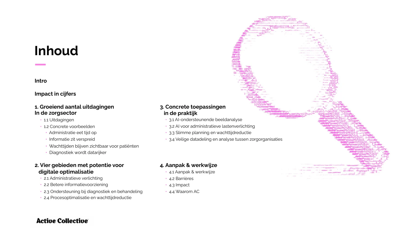 Voorbeeldpagina uit Slimme zorg met digitalisering en AI